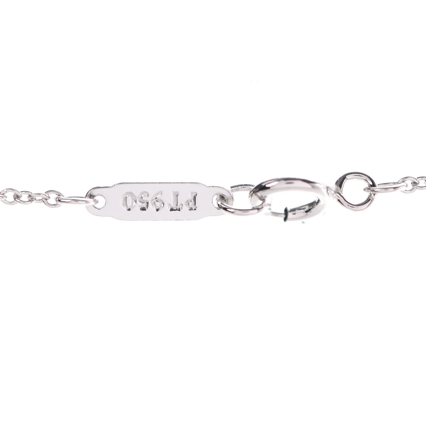Platinum Diamond .90ct Fleur De Lis Key Pendant Necklace