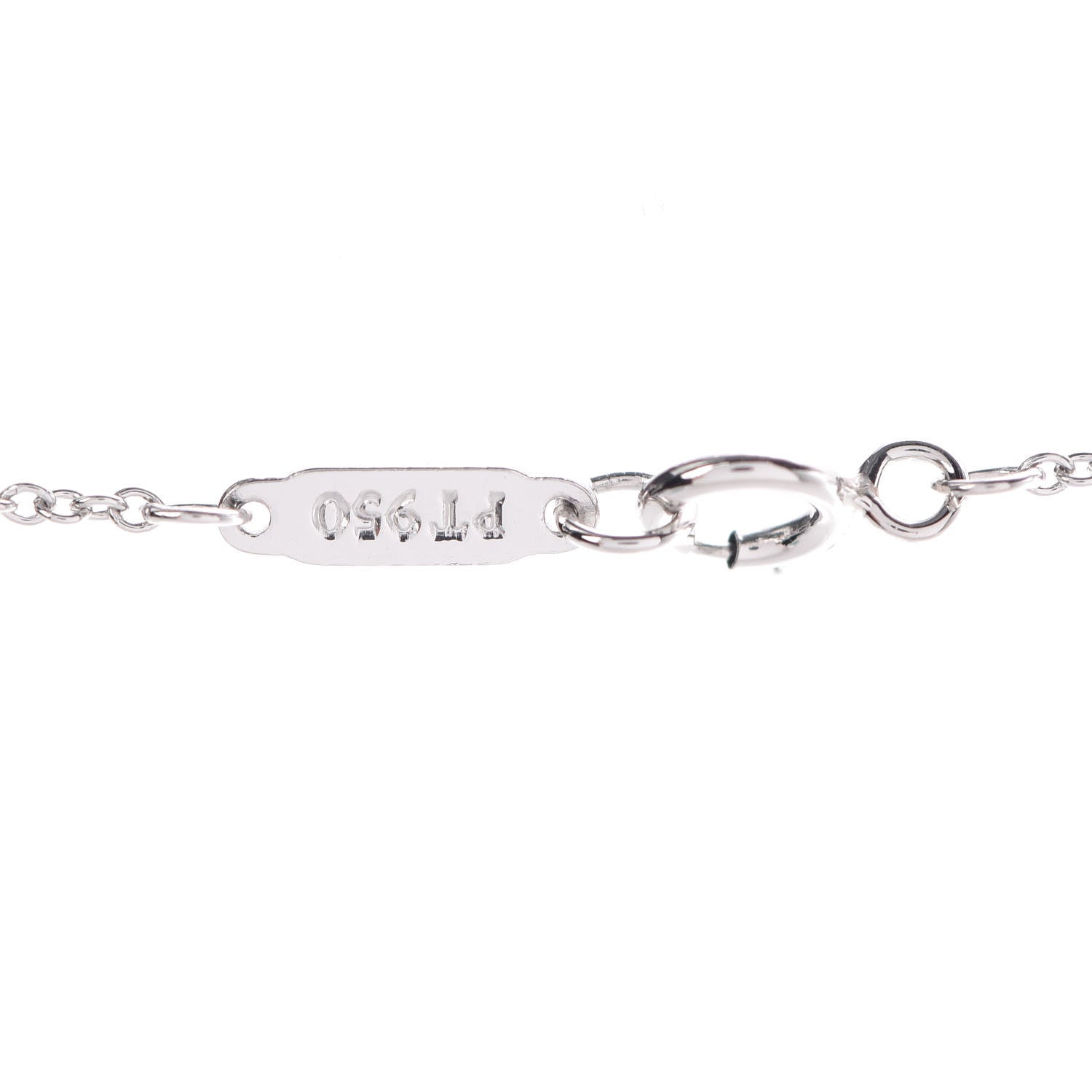 Tiffany Platinum Diamond .90ct Fleur De Lis Key Pendant Necklace 6 of 6