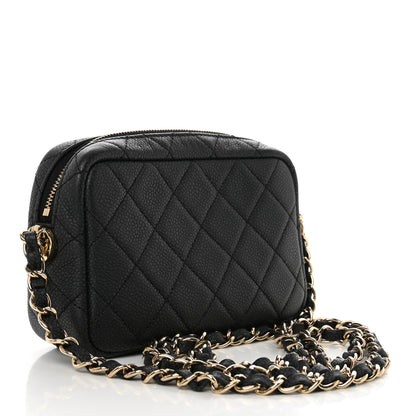 Chanel Caviar Quilted Mini Coco Tassel Camera Case Black 3 of 7