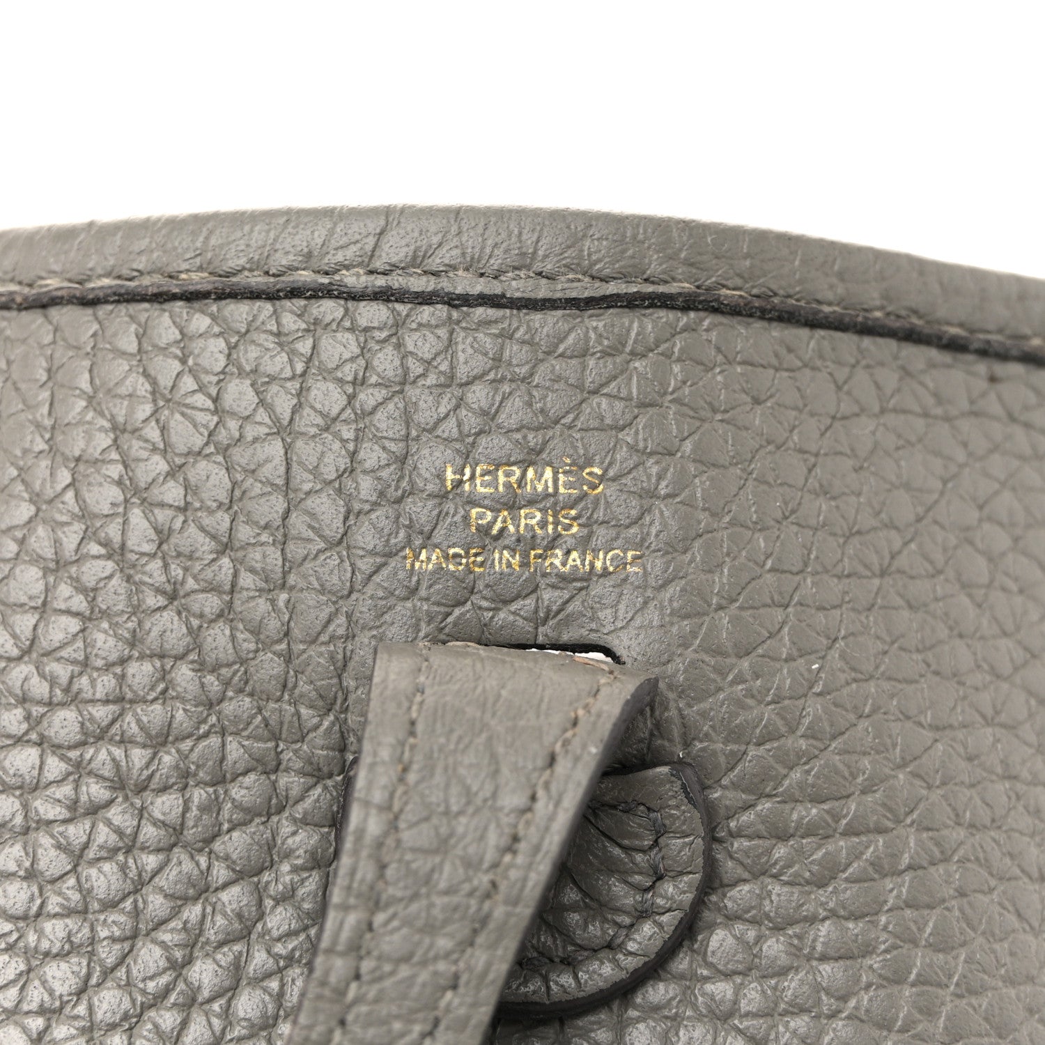 Hermes Taurillon Clemence Evelyne TPM Gris Meyer 6 of 17
