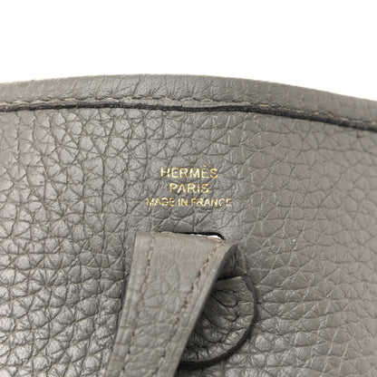Hermes Taurillon Clemence Evelyne TPM Gris Meyer 6 of 17