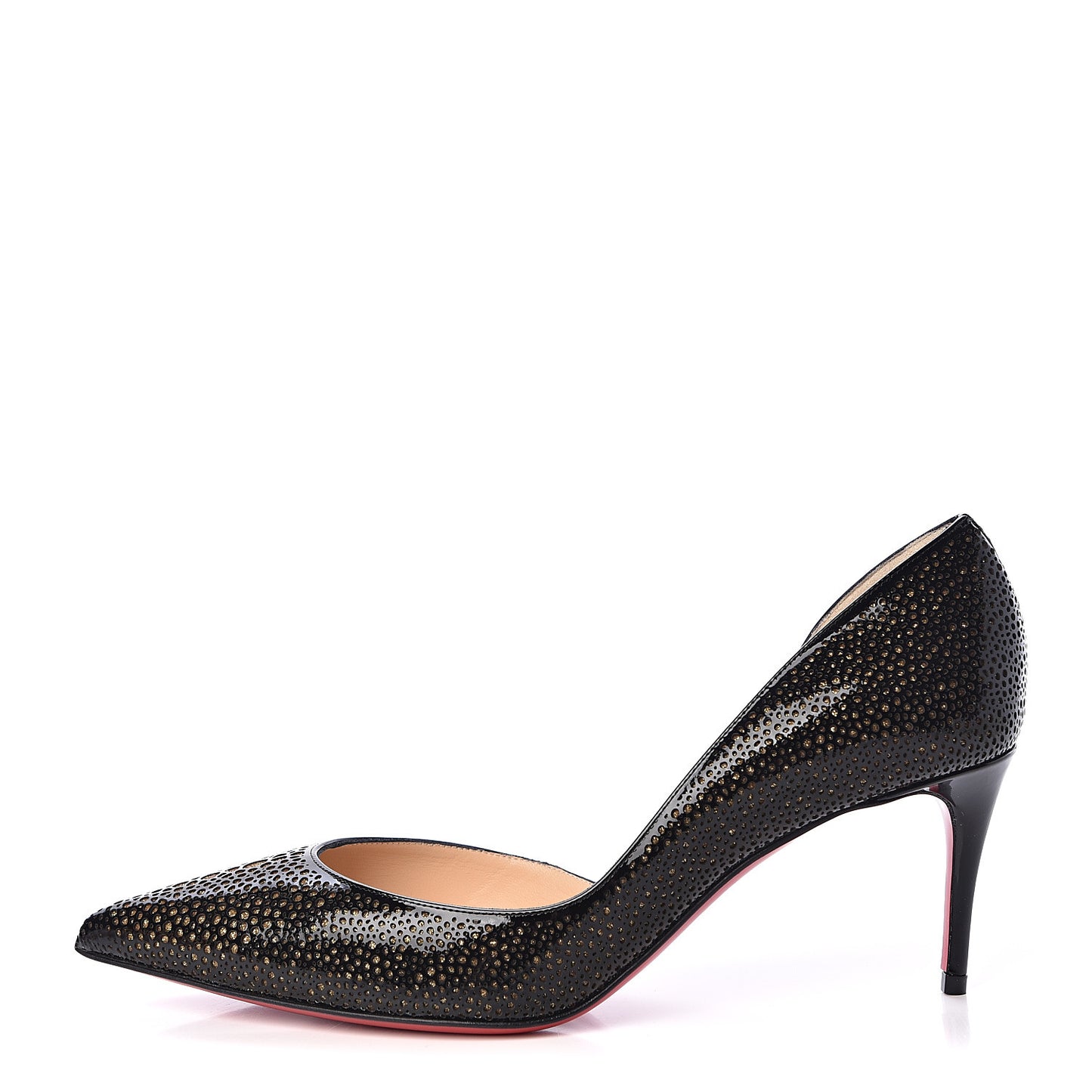Patent Glitter Galupump 70 Pumps 36.5 Black Gold