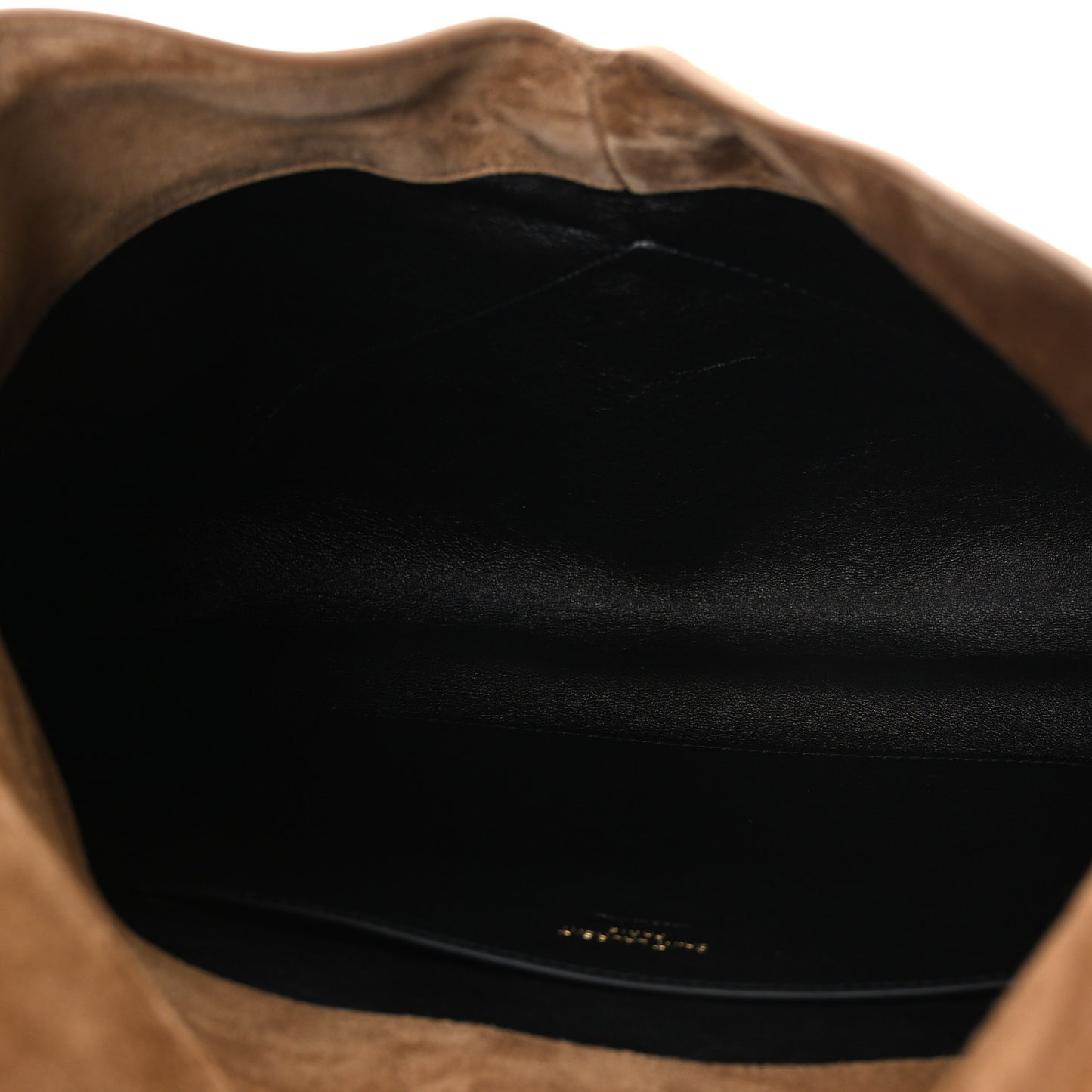 Suede Large Cassandre Envelope Pouch Golden Leaf