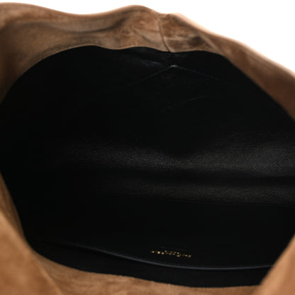 Saint Laurent Suede Large Cassandre Envelope Pouch Golden Leaf 5 of 7