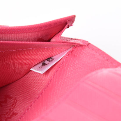 MCM Patent Continental Flap Wallet Pink 7 of 9