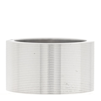 Gucci Sterling Silver 12mm Trademark Wide Band Ring 54 6.75 3 of 4