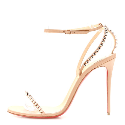 Christian Louboutin Kid Spiked So Me 100 Sandals 42 Nude 1 of 8
