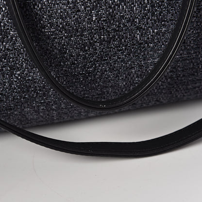 Chanel Woven Straw Raffia Mini Deauville Tote Black 16 of 16