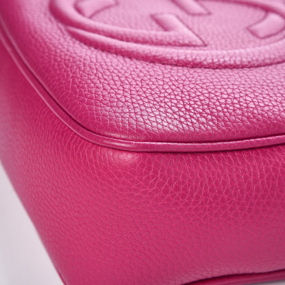 Gucci Pebbled Calfskin Small Soho Disco Bag Bright Bougainvillea 11 of 14
