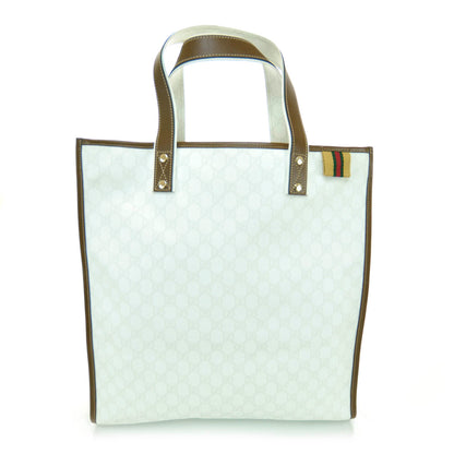 Gucci GG Plus Monogram Medium Signature Web Loop Tote White 1 of 12