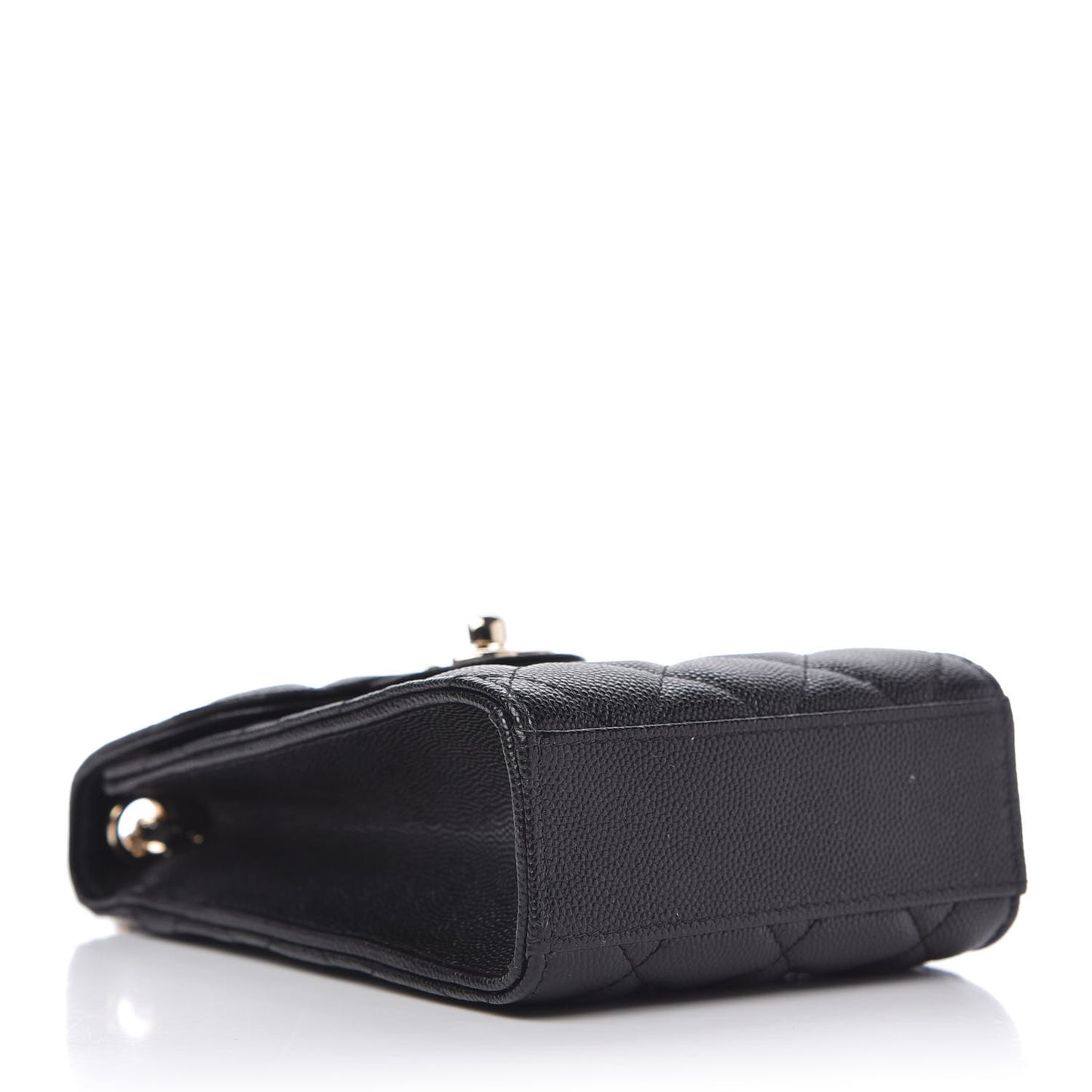 Caviar Quilted Classic Phone Holder Black