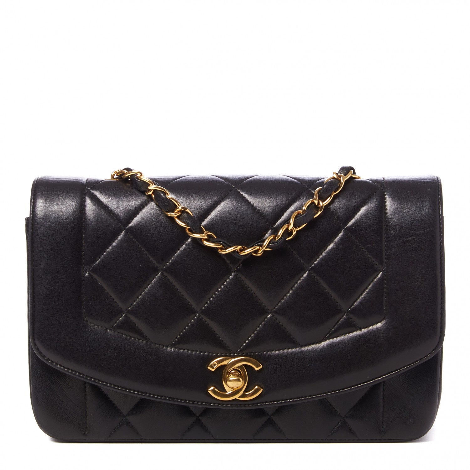 Chanel Lambskin Quilted Small Single Flap Bag Black 1 of 9