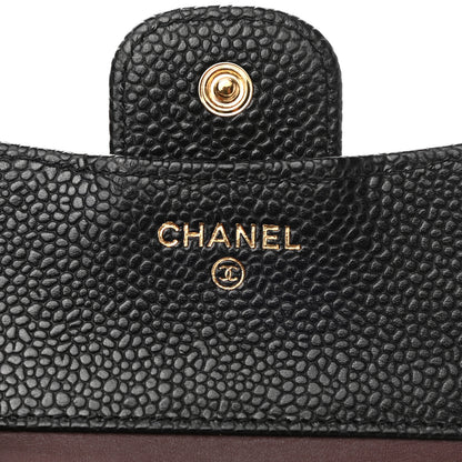 Chanel Caviar Quilted Compact Flap Wallet Black 6 of 7