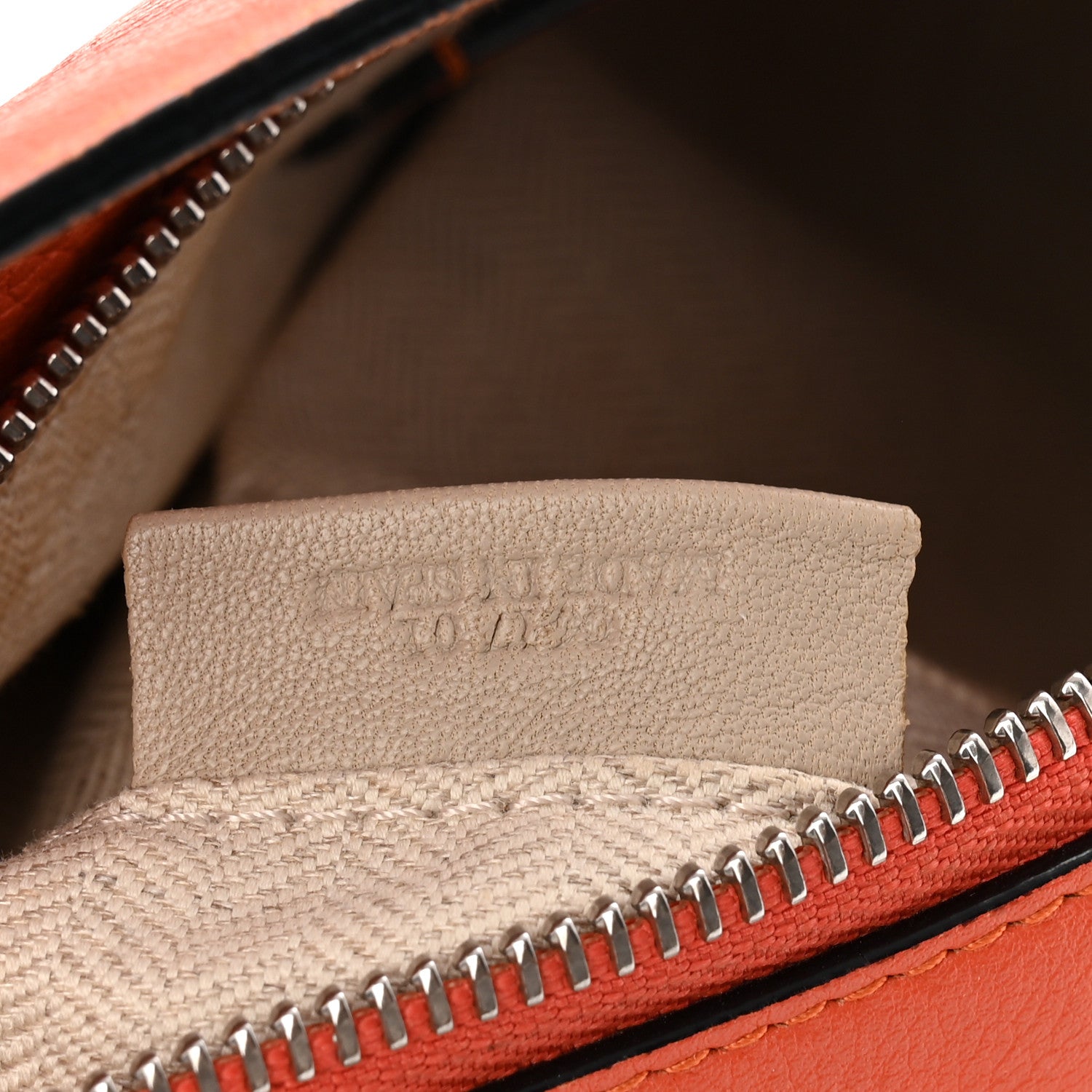 Loewe Grained Calfskin Small Puzzle Bag Orange 7 of 11