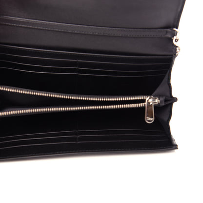 Christian Dior Grained Calfskin Mania Rendez-Vous Chain Wallet Black 5 of 9