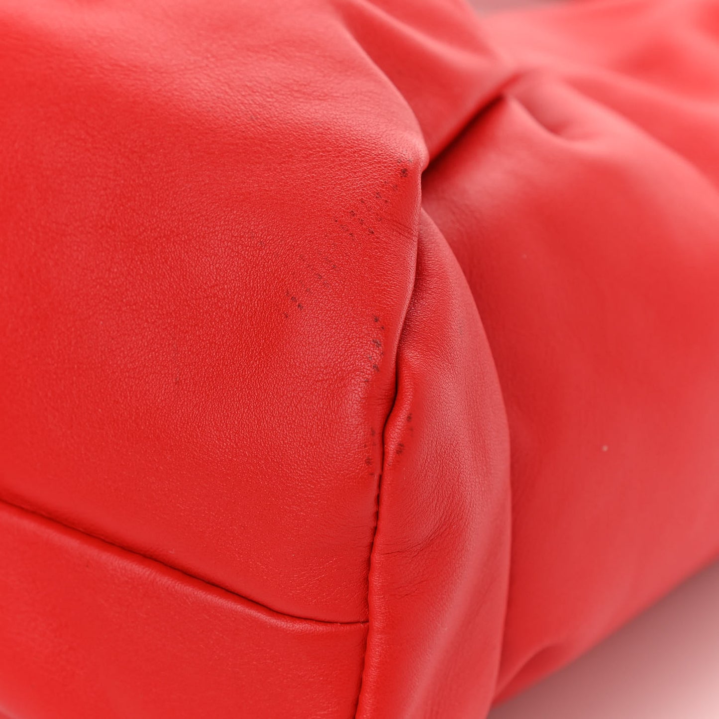Smooth Butter Calfskin Small The Shoulder Pouch Red