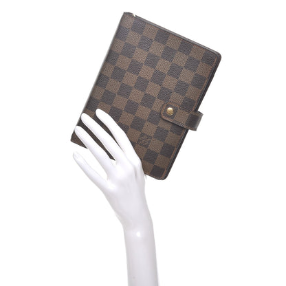 Louis Vuitton Damier Ebene Medium Ring Agenda Cover 2 of 8