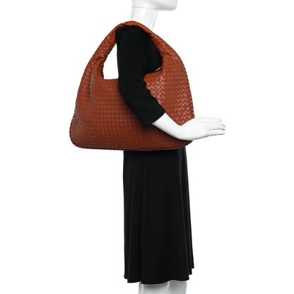 Bottega Veneta Nappa Intrecciato Large Veneta Hobo Rust 2 of 11