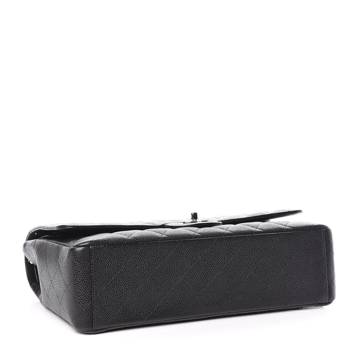 Caviar Quilted Maxi Double Flap Black