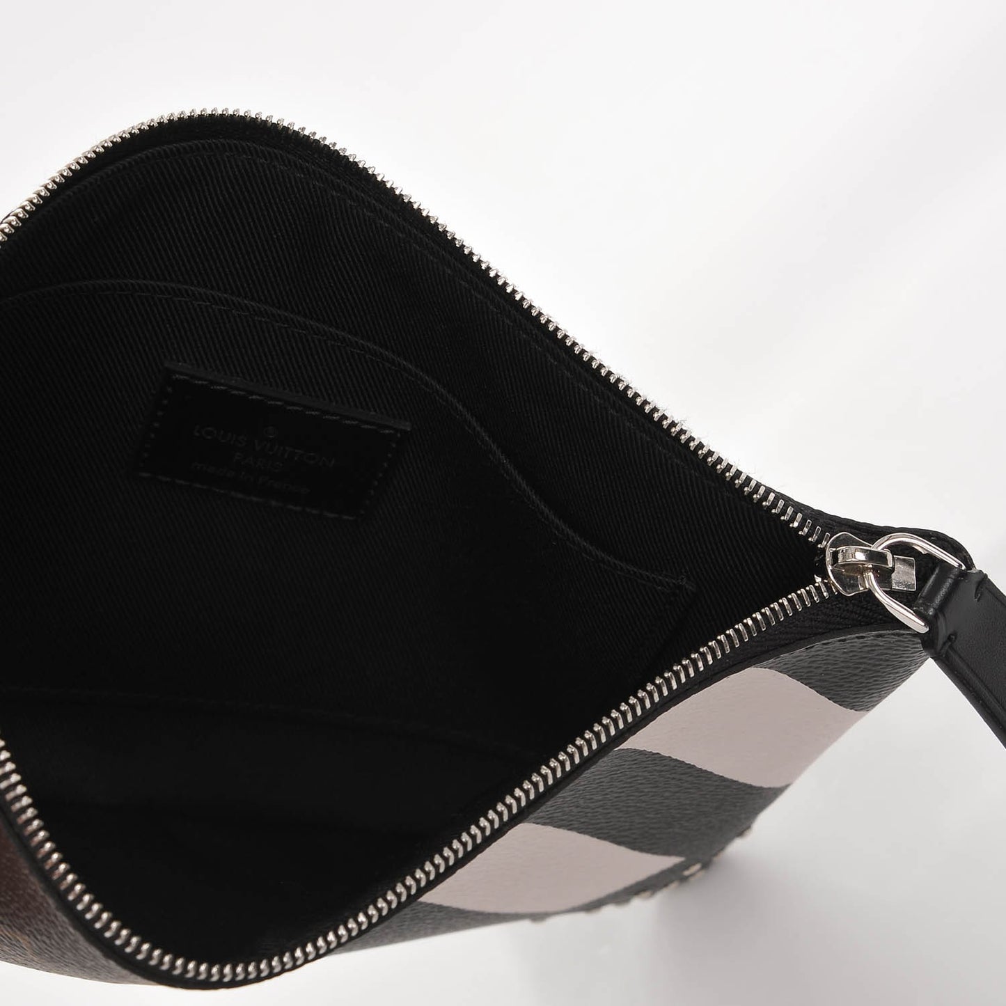 Monogram Stripes Pochette Plate PM