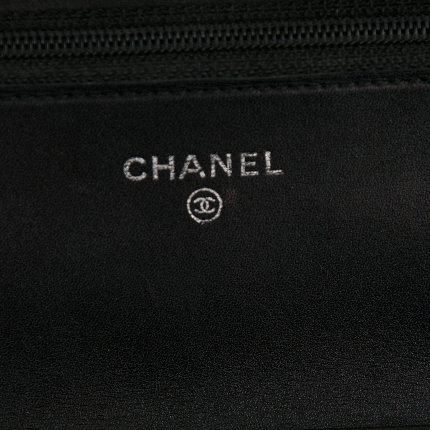 Chanel Calfskin Double Stitch Hamptons Wallet On Chain WOC Black 6 of 9