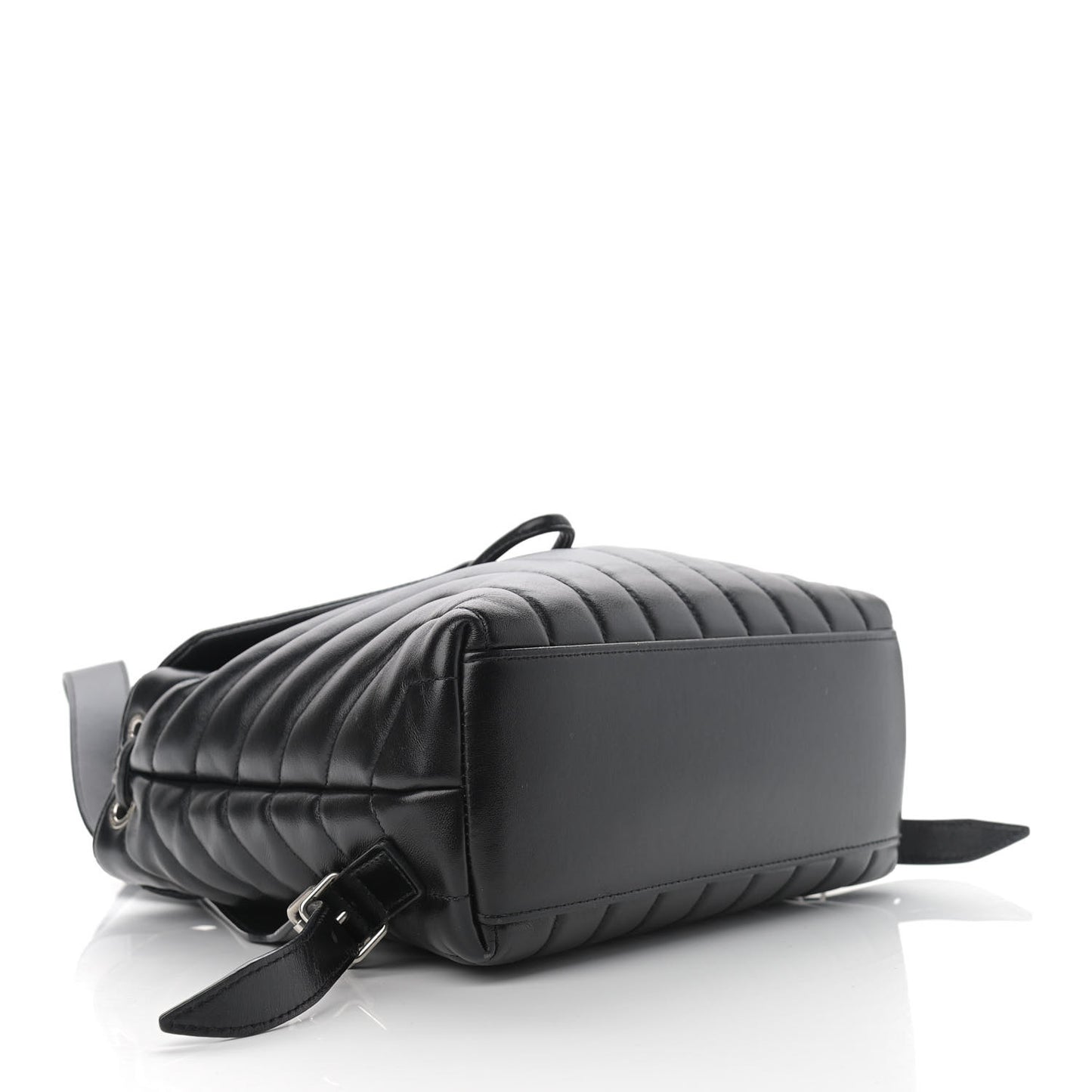 Calfskin Y Quilted Monogram Small Loulou Backpack Black