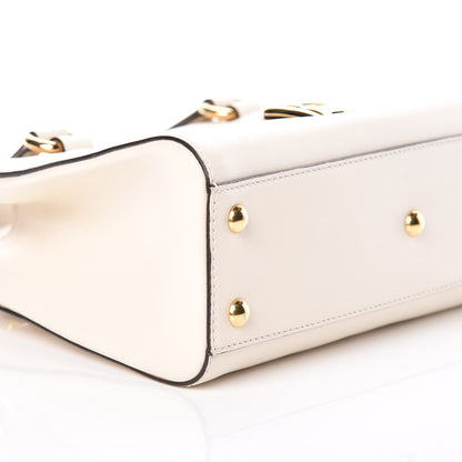 Gucci Calfskin Medium Sylvie Top Handle Tote White 5 of 9