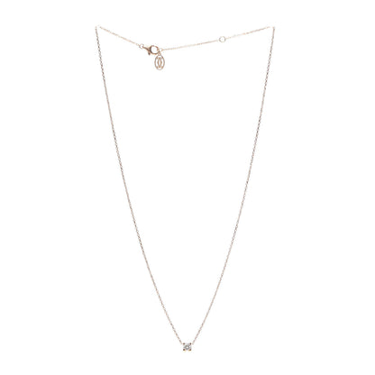Cartier 18K Pink Gold Diamond .21ct C De Pendant Necklace 3 of 6
