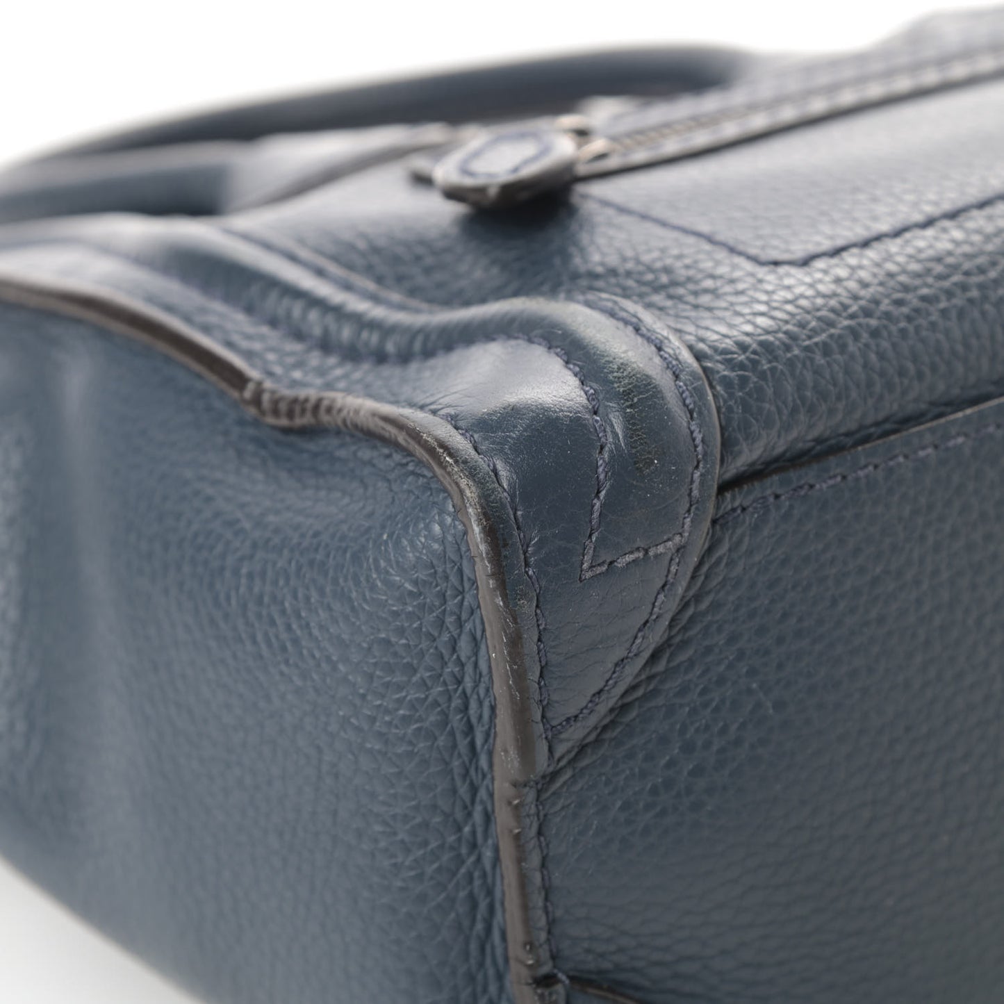 Drummed Calfskin Nano Luggage Orage