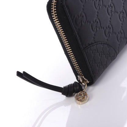 Gucci Guccissima Signature Microguccissima Bree Zip Around Wallet Black 10 of 10