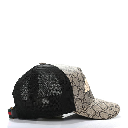 Gucci GG Supreme Monogram Bee Print Baseball Hat M Beige 5 of 9