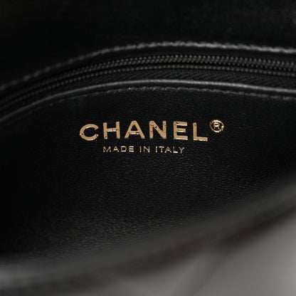 Chanel Shiny Lambskin Quilted Mini Sweetheart Flap Black 6 of 11