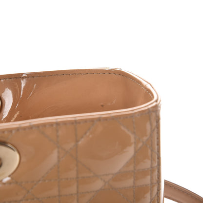 Christian Dior Patent Cannage Large Lady Dior Beige 15 of 20