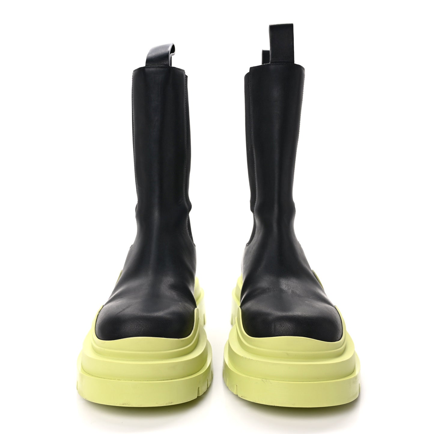 Calfskin The Tire Chelsea Boots 39 Black Seagrass