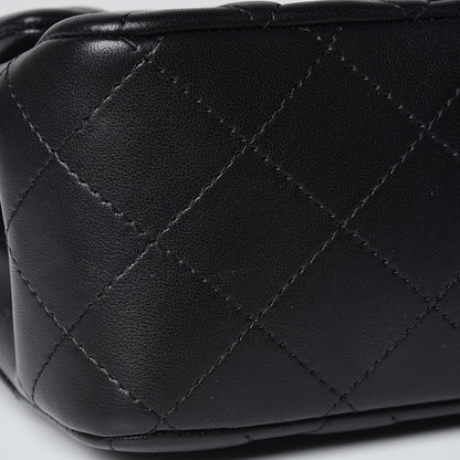 Chanel Lambskin Quilted Mini Square Flap Black 8 of 10