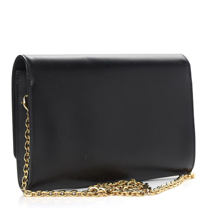 Louis Vuitton Calfskin Chain Louise GM NM Black 3 of 8