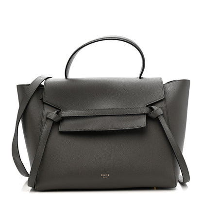 Celine Grained Calfskin Mini Belt Bag Grey 1 of 11