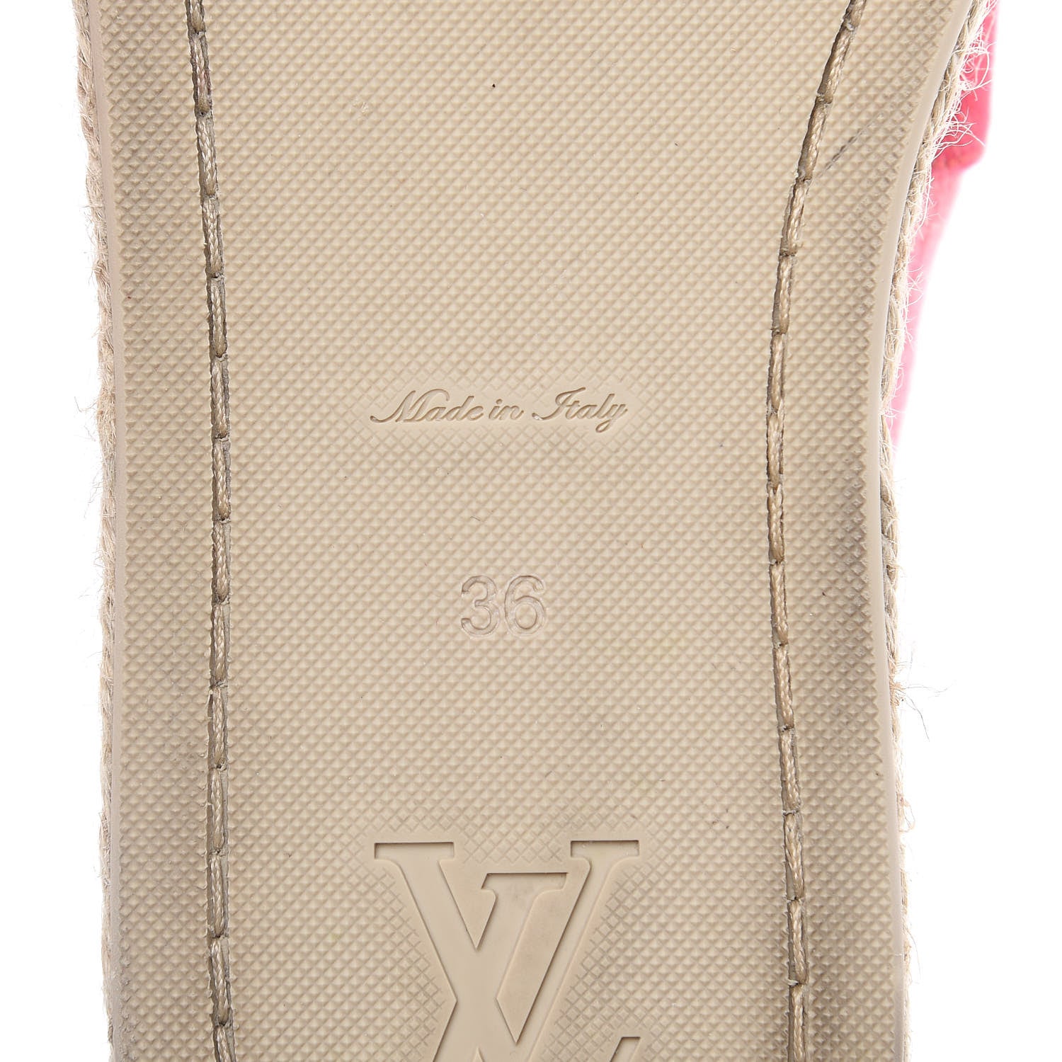 Louis Vuitton Canvas Blue Shore Espadrille Flats 36 Corail 7 of 10