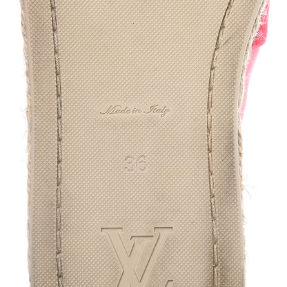 Louis Vuitton Canvas Blue Shore Espadrille Flats 36 Corail 7 of 10