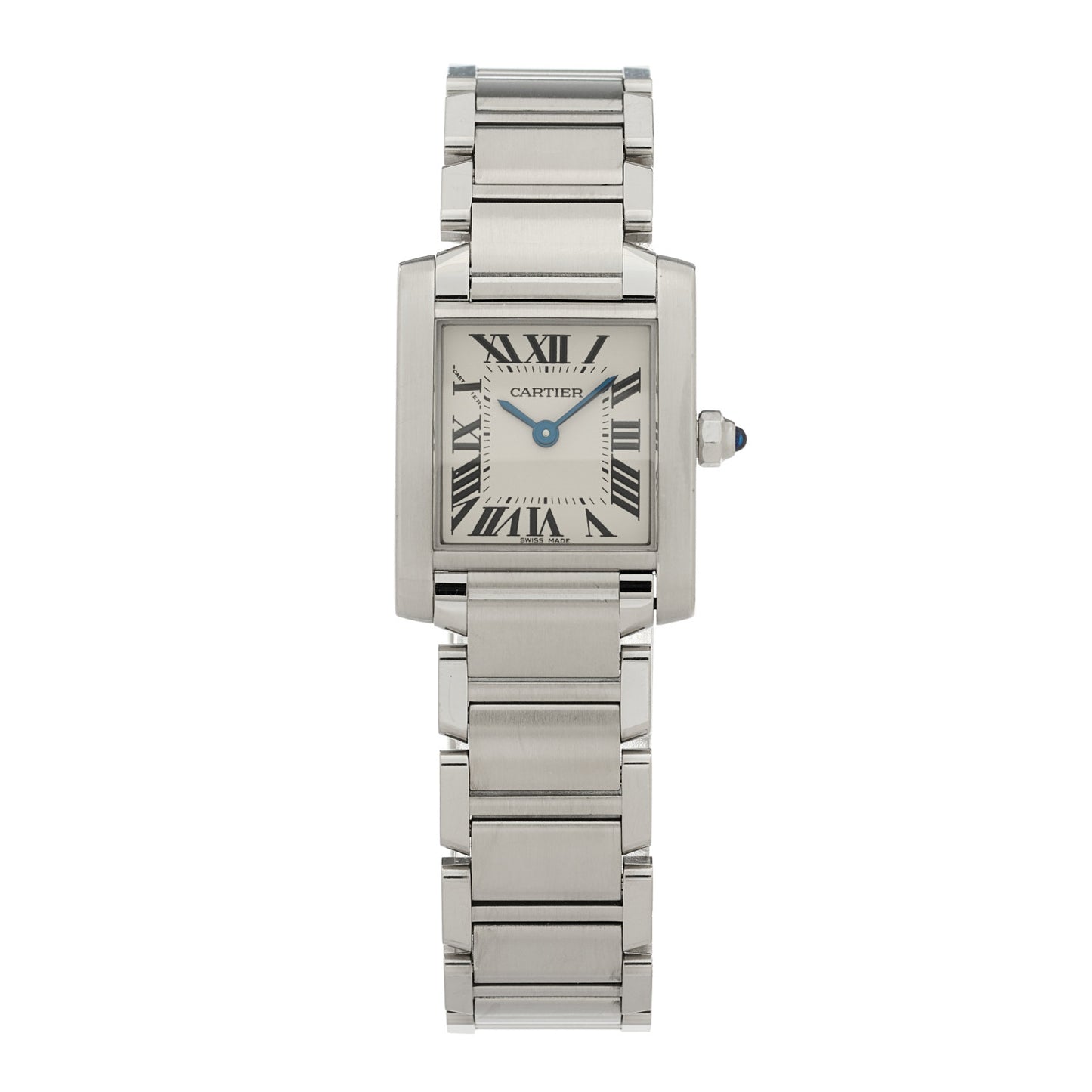 Stainless Steel 20mm Tank Francaise Quartz Watch