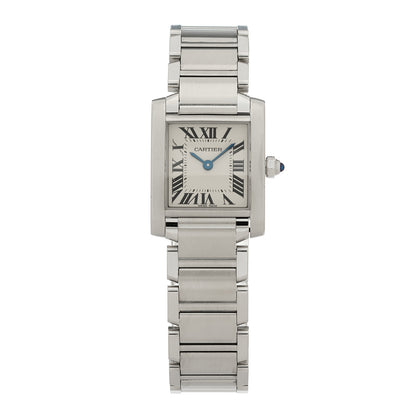 Cartier Stainless Steel 20mm Tank Francaise Quartz Watch 1 of 4