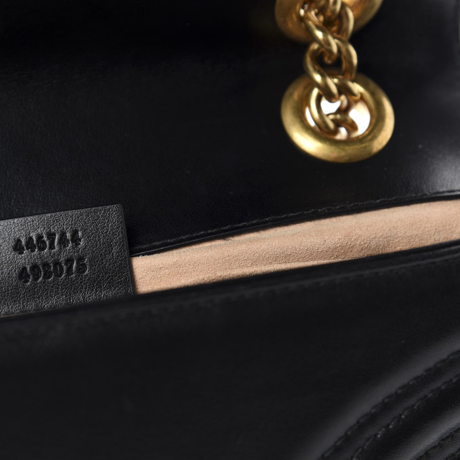 Gucci Calfskin Matelasse Mini GG Marmont Shoulder Bag Black 9 of 10