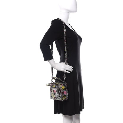 Christian Dior Metallic Canvas Embroidered Mini Lady Dior Argent Multicolor 2 of 13