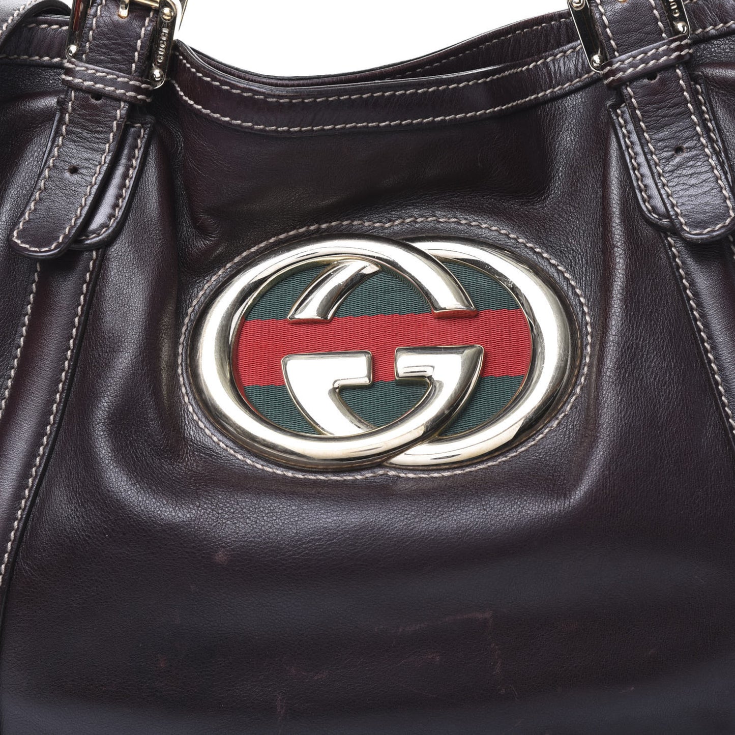 Calfskin Medium Britt Tote Dark Brown