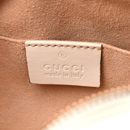 Gucci Calfskin Matelasse Mini GG Marmont Chain Shoulder Bag White 6 of 12