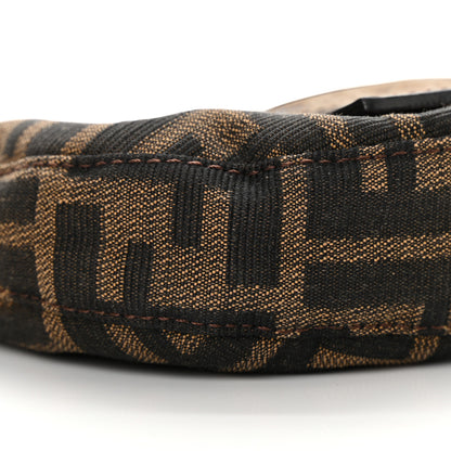 Fendi Zucca Mini Half Moon Baguette Tobacco 9 of 13