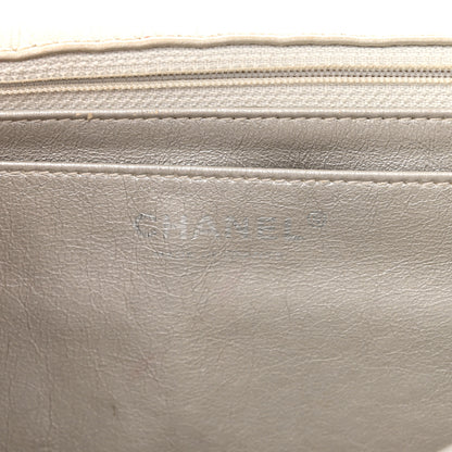 Chanel Metallic Lambskin Quilted Maxi Single Flap Silver 6 of 14