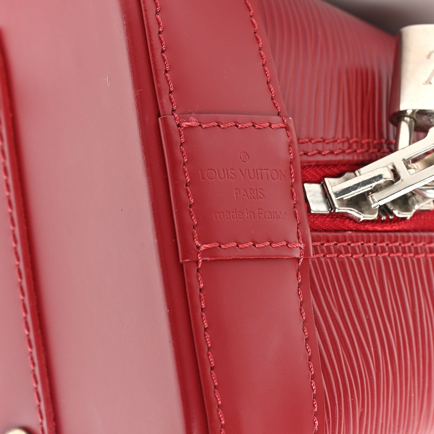 Louis Vuitton Epi Alma PM Castillan Red 6 of 9