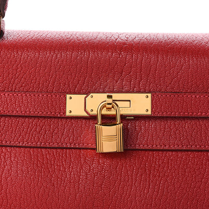 Hermes Chevre De Coromandel Kelly Retourne 35 Rouge Vif 32 of 32