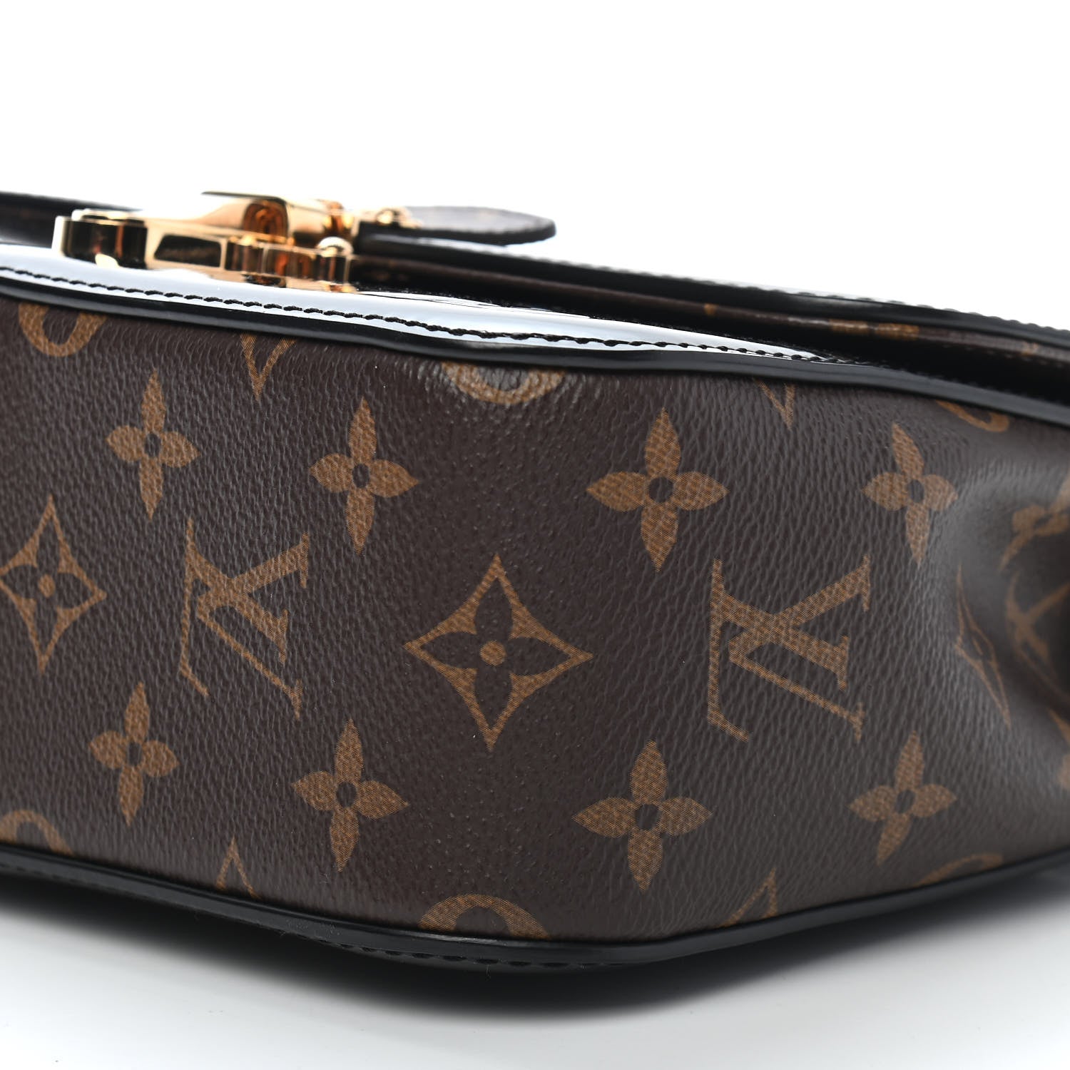Louis Vuitton Patent Calfskin Monogram Cherrywood BB Black 8 of 8